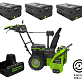 Снегоуборщик самоходный аккумуляторный GREENWORKS GD82ST56 3х8Ah 2602807UF3