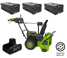 Снегоуборщик самоходный аккумуляторный GREENWORKS GD82ST56 3х8Ah 2602807UF3