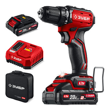 Дрель-шуруповерт аккумуляторная LMS ЗУБР ДБ-45-22 2х2Ah