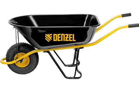 Тачка строительная усиленная пневмо колесо DENZEL 689965