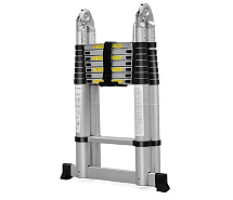 Лестница телескопическая 2-сторонняя шарнирная АЛЮМЕТ DTLH 1,6