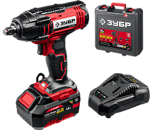 Гайковерт ударный аккумуляторный ЗУБР ГУЛ-255-41 1х4Ah