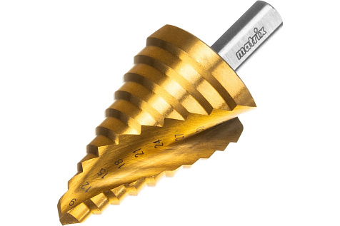 Сверло ступенчатое 9-36мм 10ступеней HSS MATRIX 72358