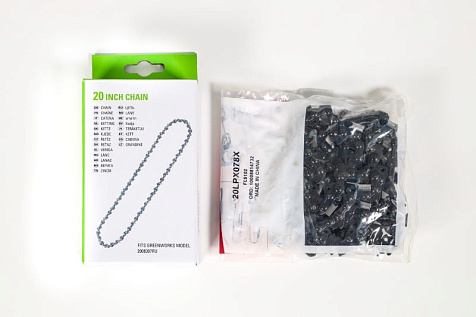 Цепь для пилы 2008307  20"(3/8"P-1,3-78) GREENWORKS 2953807