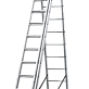 Лестница-стремянка 3-секционная алюминиевая Новая Высота NV1230 3х15
