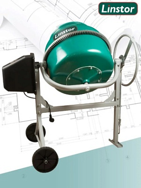 Бетоносмеситель (полиамидный венец) LINSTOR Б-120П