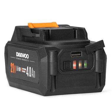 Аккумулятор 21V 4Ah Li-lon с USB разъемом DAEWOO DABT 4021Li
