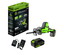 Пила сабельная аккумуляторная GREENWORKS GPT-CRS-25 1х4Ah 1200507CUB