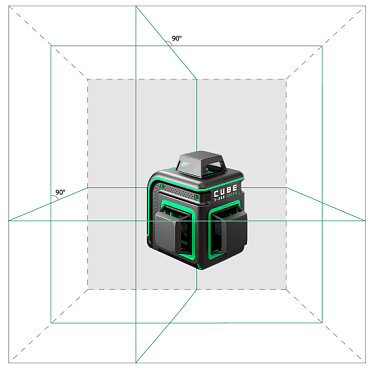 Уровень лазерный ADA CUBE 3-360 GREEN Professional Edition А00573