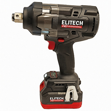 Гайковерт ударный аккумуляторный ELITECH HD CW 2016BL 2х4Ah