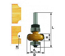 Фреза кромочная галтельная ф22.2х6мм r3.2 хв.8мм ЭНКОР
