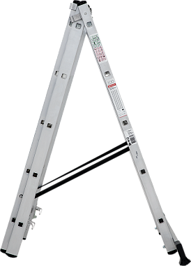 Лестница-стремянка 3-секционная алюминиевая Новая Высота NV1230 3х5