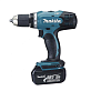 Дрель-шуруповерт ударная аккумуляторная MAKITA DHP 453RFE 2х3Ah