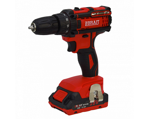 Дрель-шуруповерт аккумуляторная BRAIT BCD18B 1х2Ah