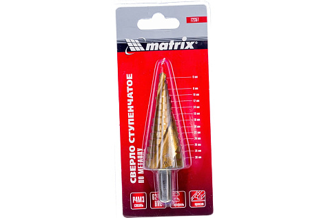 Сверло ступенчатое 6-30мм 13ступеней HSS MATRIX 72357
