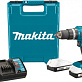 Дрель-шуруповерт ударная аккумуляторная MAKITA HP 488DWAE 2х2Ah