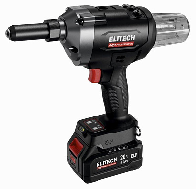 Заклепочник аккумуляторный ELITECH HD CRG 2063BL 1х4Ah