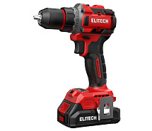 Дрель-шуруповерт аккумуляторная ELITECH ДА 20БЛ2 1х2Ah + 1х4Ah