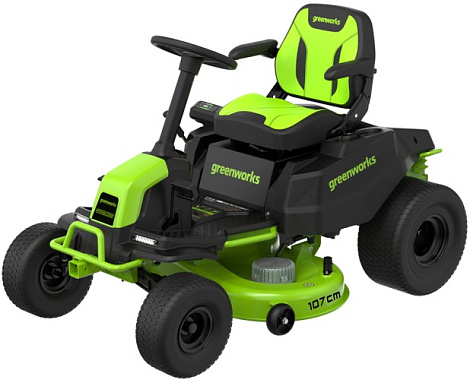 Трактор садовый аккумуляторный GREENWORKS GC82LT107 без АКБ и ЗУ 7404507