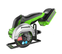 Шлифмашина угловая аккумуляторная GREENWORKS GD24UCS без АКБ и ЗУ 3402007