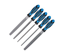 Набор напильников №2 200мм 2-компонентная рукоятка 5шт ЗУБР Профи 16651-20-H5